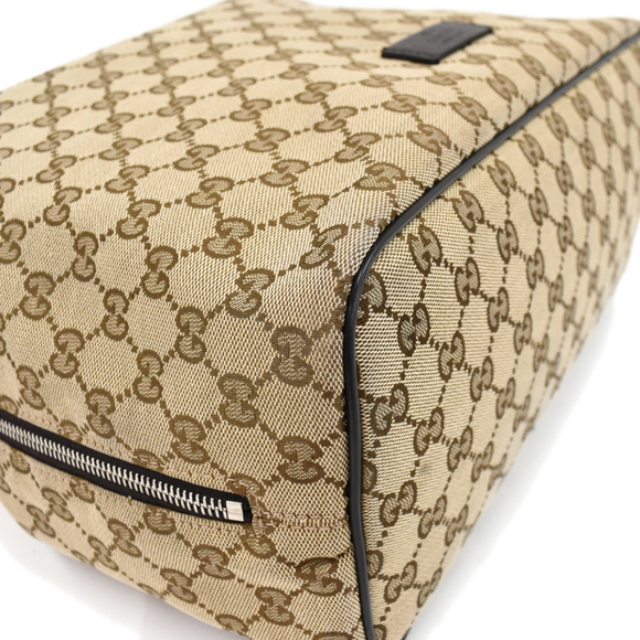 Gucci Backpack Rucksack GG Canvas Leather Beige Brown - Picture 6 of 8